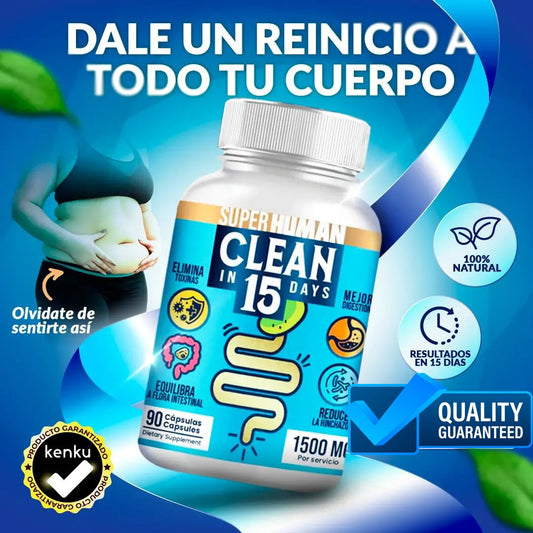 Clean15™ Limpieza Completa Estomacal en 15 días - SuperHuman™ PG